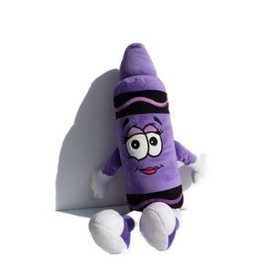 Crayola Crayon Plush- Purple Mountains Majesty 18" EUC 2017 plushy